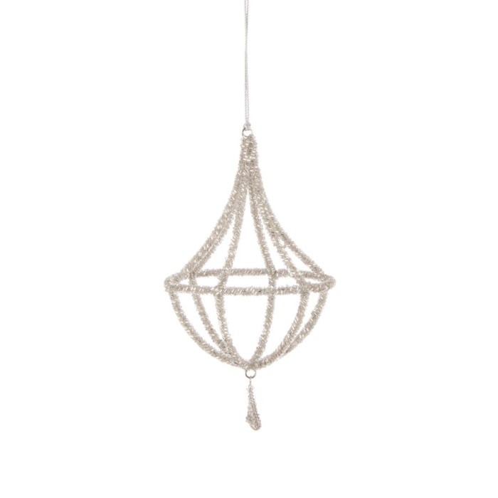 PENDAGLIO REECY LAMPADARIO ARGENTO 11X